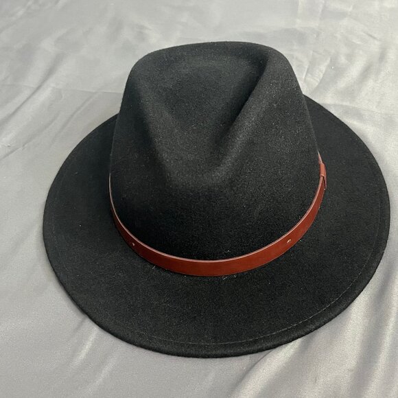 Brixton Messer Fedora Hat Size XS Black Felted Wool NWT New Classic Unisex - Picture 1 of 7